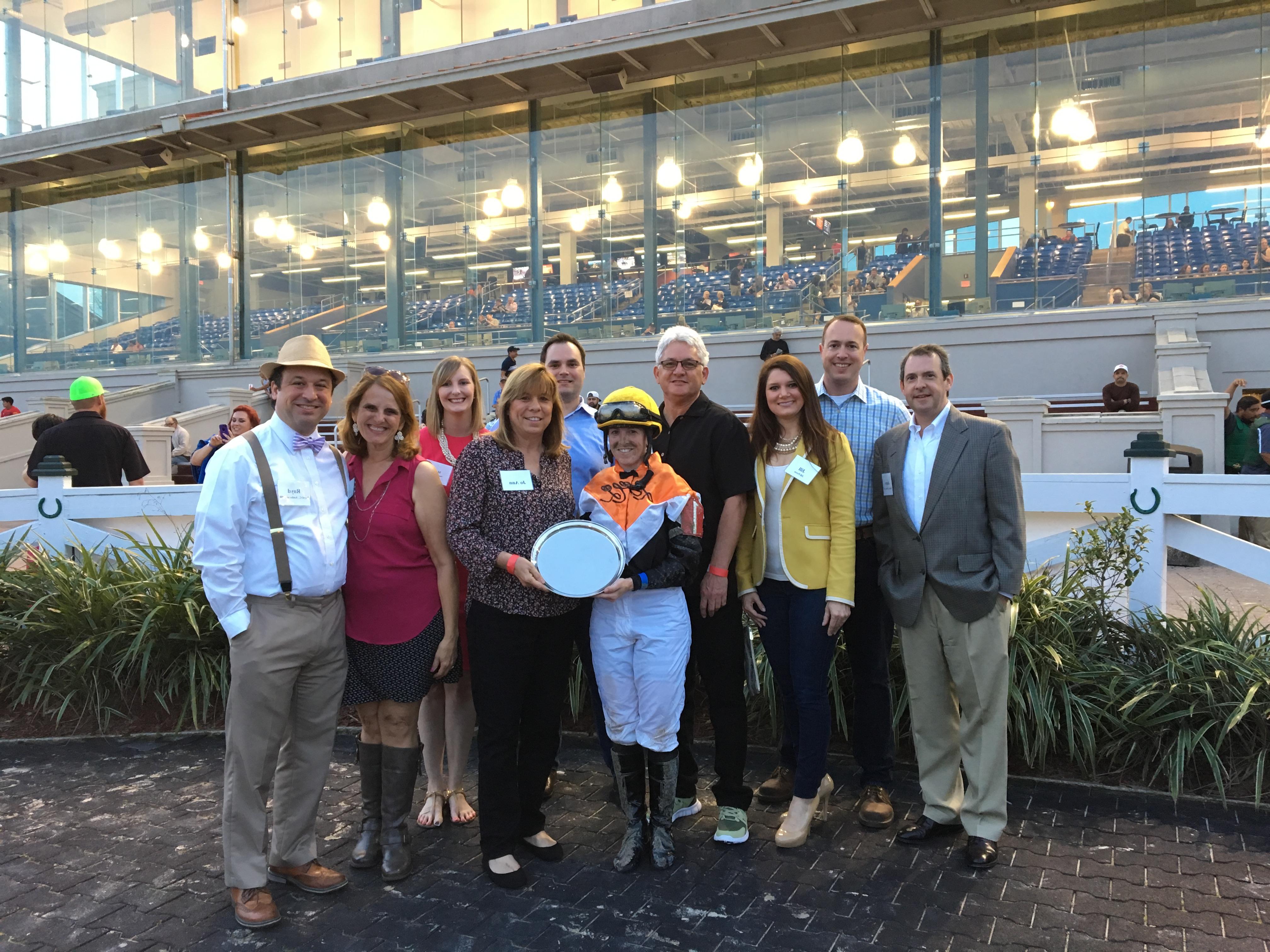 Alumni attendees at the Race Course